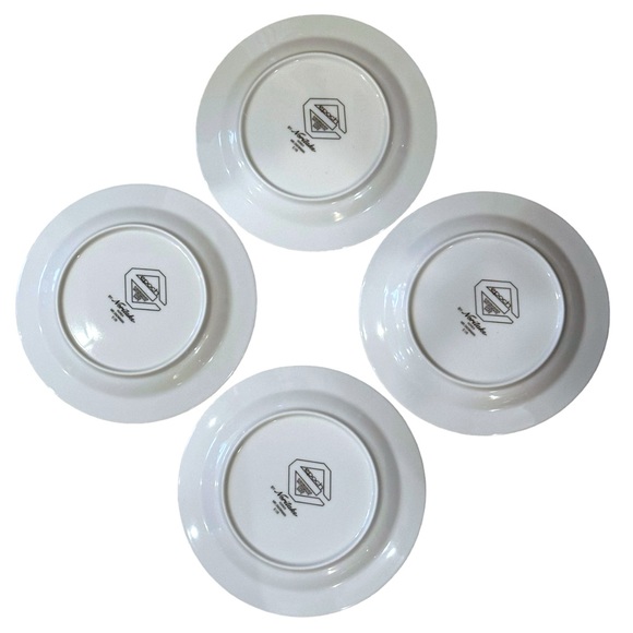 Noritake Epoch Mr. Snowman Collection Set of 4  Snowman salad plates - Picture 5 of 14